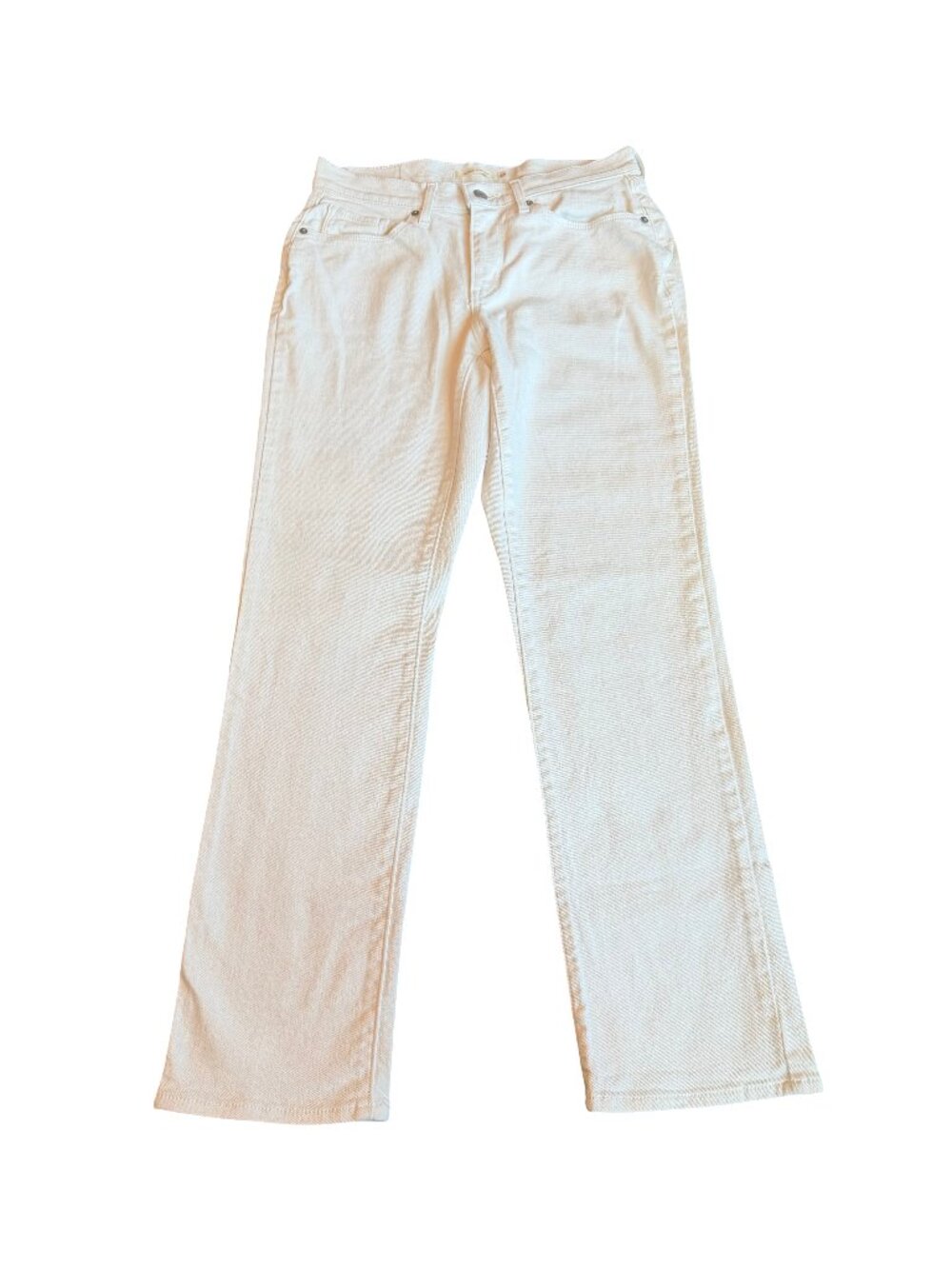 Levi's White Denim Jeans Classic Straight Casual Everyday Pants Size 28 Women's